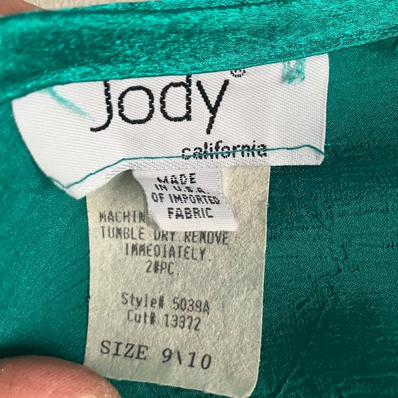 1980s Dressy Sleeveless Turtleneck Open Back Jumpsuit & Jacket - Picture 13 of 13